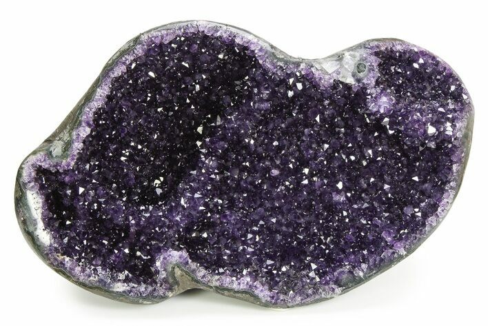 Very Sparkly, Dark Purple Amethyst Geode - Uruguay #342469